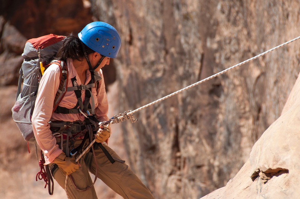 safety harness on maountain